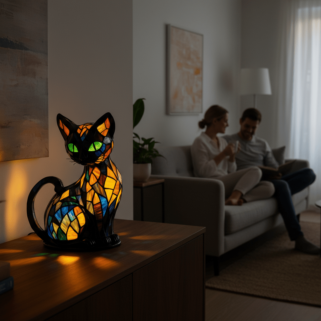 Felilux - Cat Night Lamp with Soothing LED Light, Touch Control & Portable Design 2
