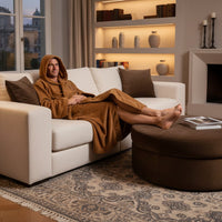 Felix - Extra Long Flannel Bathrobe with Hood for Ultimate Comfort 1