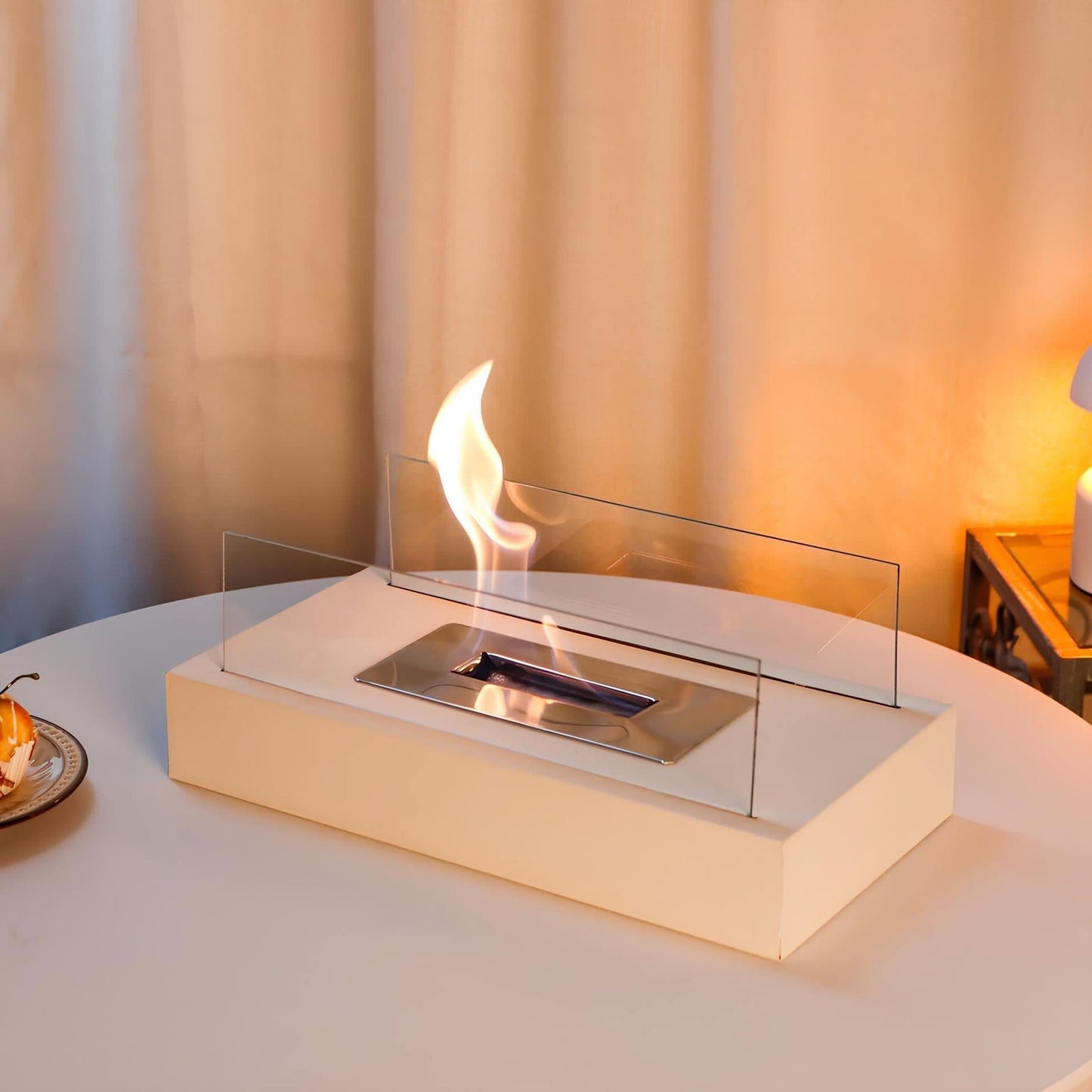 FlameGlow - Bioethanol Tabletop Fireplace, Portable Table Top Fire Bowl for Indoor & Outdoor Use 4