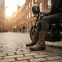 ForgedSteel - Waterproof Harness Boots with Durable PU Leather & Oil-Resistant Sole 3