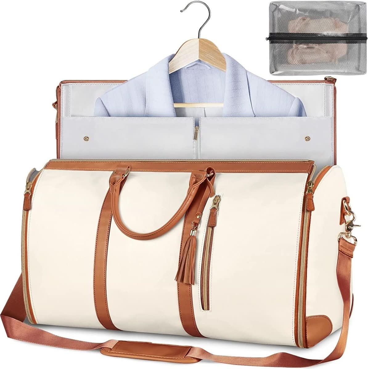 GARMENTGO Travel Bag - Foldable garment bag made of PU leather for crease-free travelling in style 7
