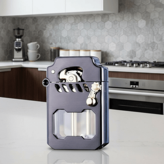GearFlame - Windproof Mechanical Lighter with Stylish Gear Design 0