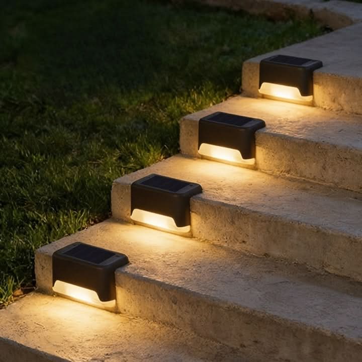 STEPGLINT – Solarstufenleuchten, 8-teiliges Set für automatische Abendbeleuchtung