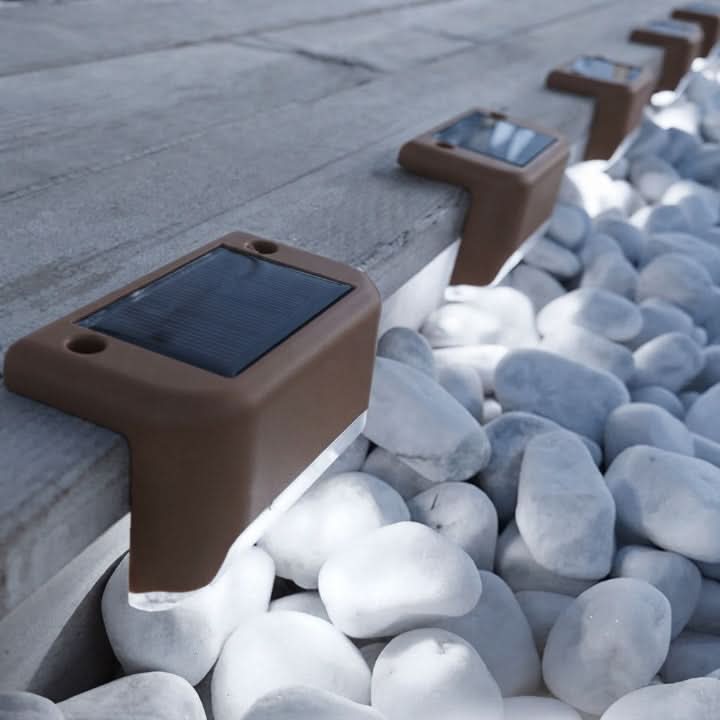 STEPGLINT – Solarstufenleuchten, 8-teiliges Set für automatische Abendbeleuchtung