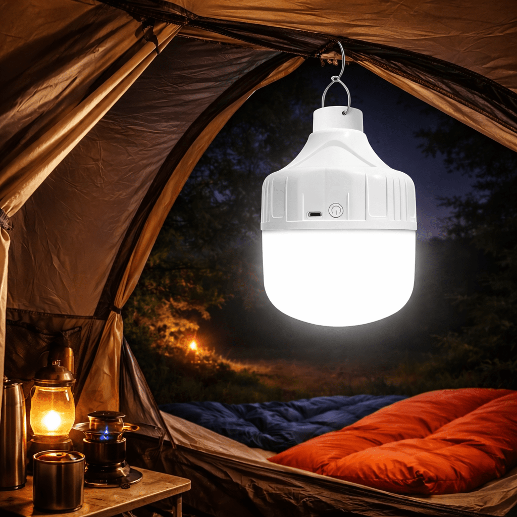 GlowHub - Portable LED Camping Lantern with 3 Modes, USB Rechargeable 0