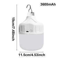 GlowHub - Portable LED Camping Lantern with 3 Modes, USB Rechargeable 8