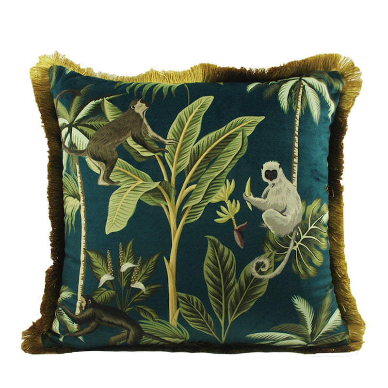 JUNGLELIVA – Housse de coussin rétro à motif animaux de la jungle pour décoration de canapé