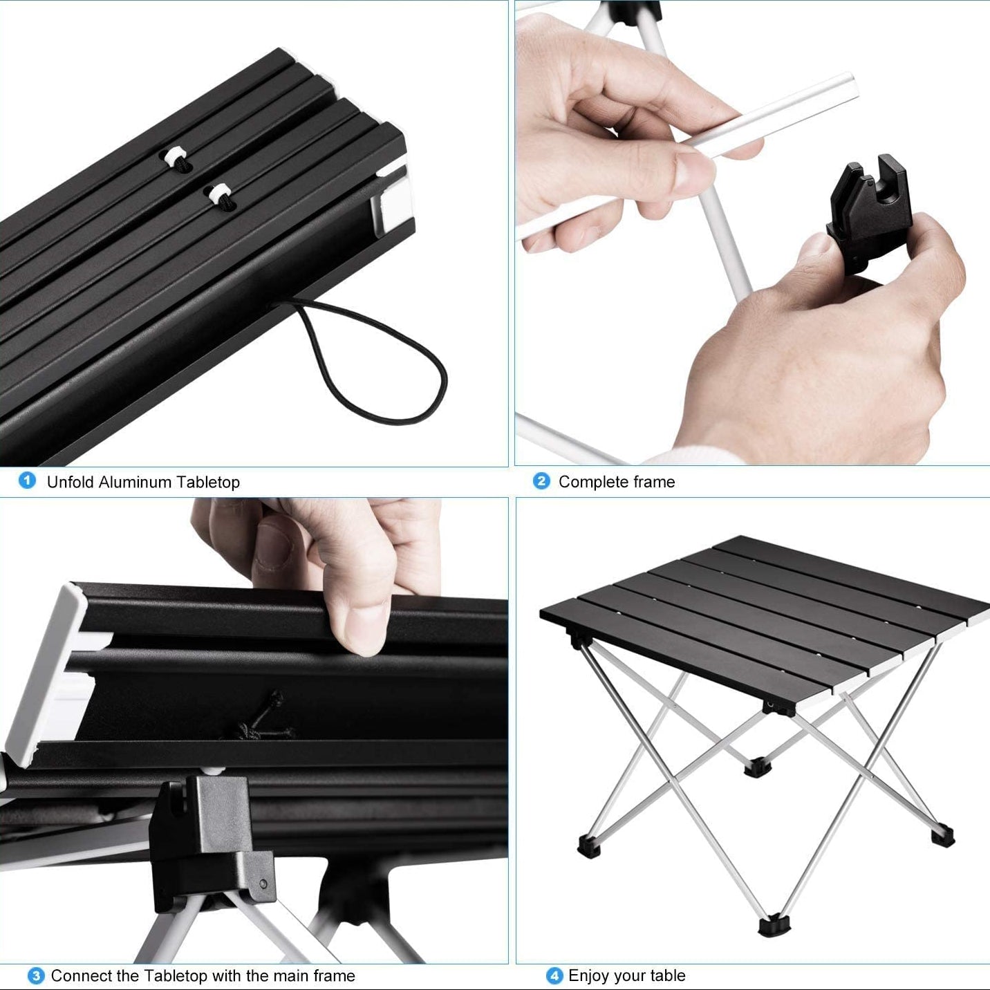 PICNICFLOW – Table de camping portable pour jardin et fête
