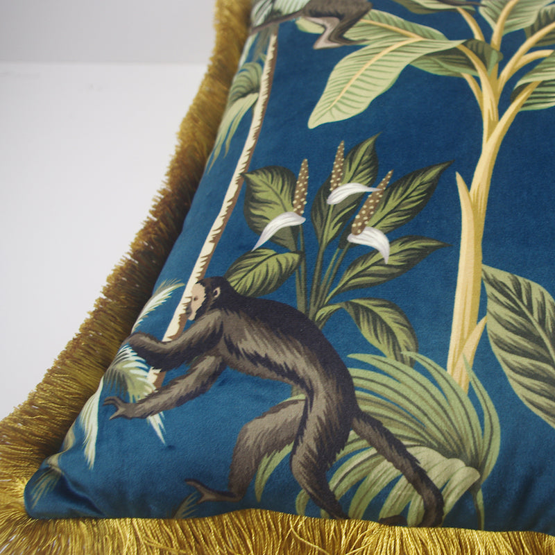 JUNGLELIVA – Housse de coussin rétro à motif animaux de la jungle pour décoration de canapé