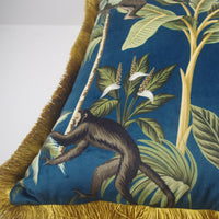 JUNGLELIVA – Housse de coussin rétro à motif animaux de la jungle pour décoration de canapé