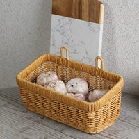 Hand Woven Wall Hanging Basket - Decorative Woven Storage for Home Decor 2