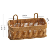 Hand Woven Wall Hanging Basket - Decorative Woven Storage for Home Decor 6