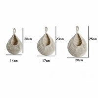 Handmade Jute Hanging Baskets - 3-Piece Wall Storage for Fruits & Vegetables 6