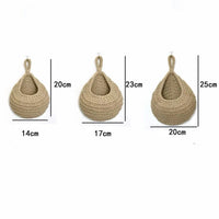 Handmade Jute Hanging Baskets - 3-Piece Wall Storage for Fruits & Vegetables 7