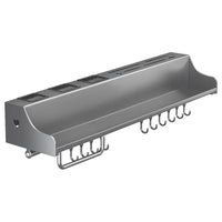 Hanging Kitchen Storage Rack - 60CM Spice Organizer with 12 Hooks, Rust-Proof Metal 5
