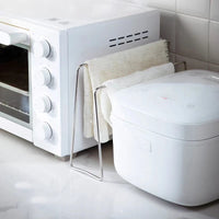 HeMu Stainless Steel Kitchen Organizer - Multi-Use Recipe Holder & Towel Rack 3