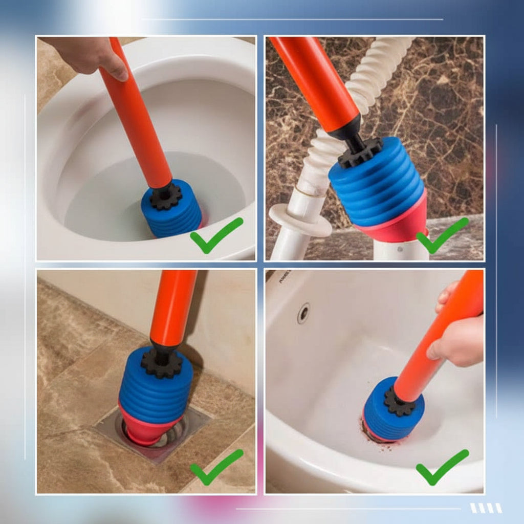 High-Pressure Toilet Plunger - Best Tool for Quick Toilet Unclogging 4