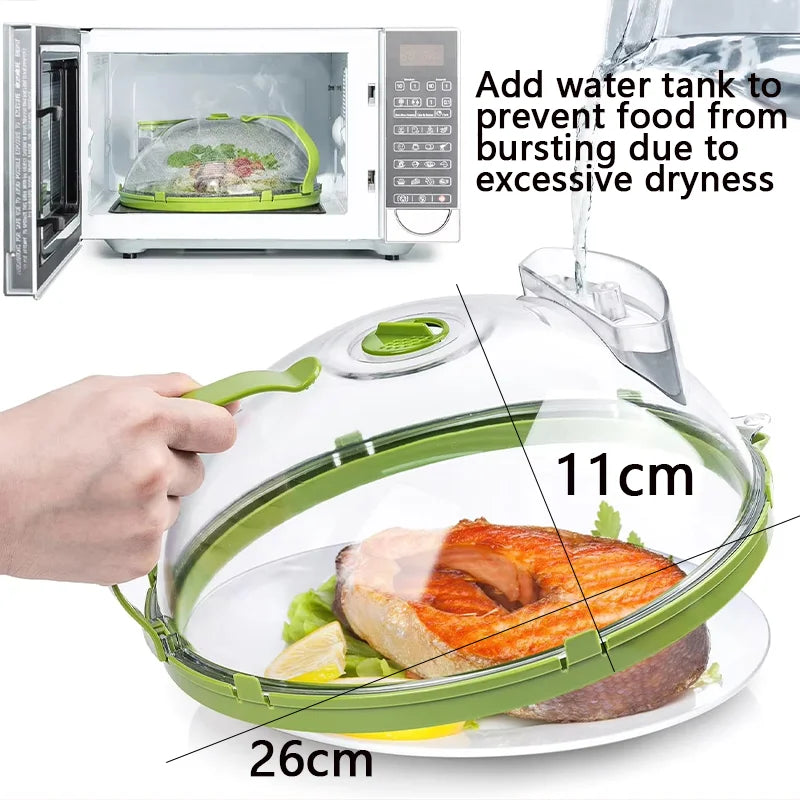 High-Temperature Resistant Microwave Cover - Clear Food Splatter Shield 10