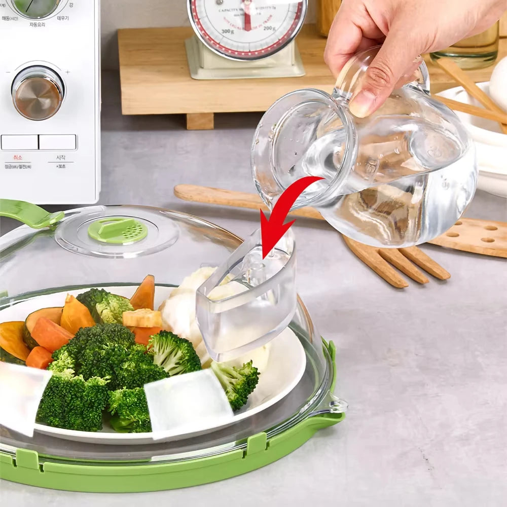 High-Temperature Resistant Microwave Cover - Clear Food Splatter Shield 4