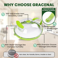 High-Temperature Resistant Microwave Cover - Clear Food Splatter Shield 5