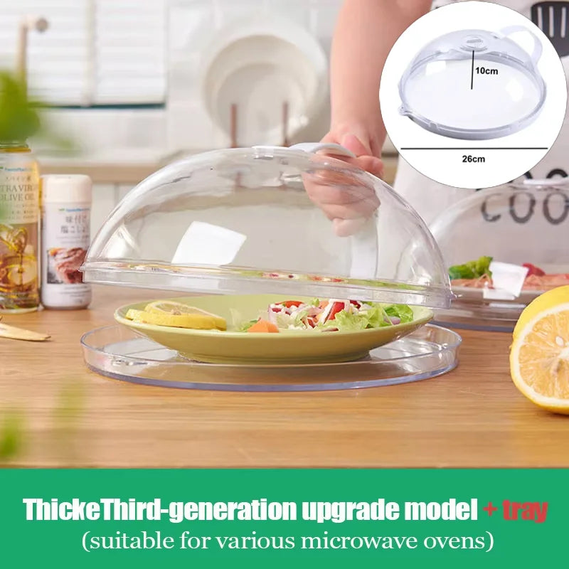 High-Temperature Resistant Microwave Cover - Clear Food Splatter Shield 6