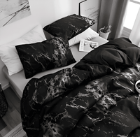 ELEGANTIXA – Set di biancheria da letto in marmo da 3 pezzi per il massimo comfort in camera da letto