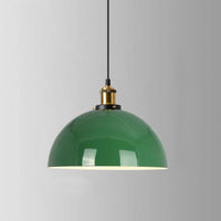 VERDANTHALO – Green Dome Pendant Light for Ambient Elegance