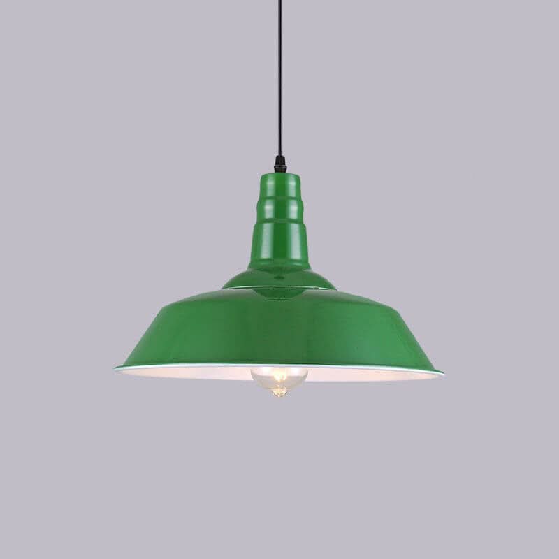 VERDANTHALO – Green Dome Pendant Light for Ambient Elegance