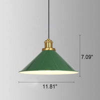 VERDANTHALO – Green Dome Pendant Light for Ambient Elegance