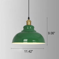 VERDANTHALO – Green Dome Pendant Light for Ambient Elegance