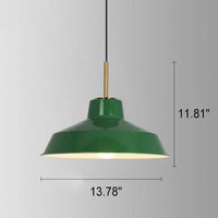 VERDANTHALO – Green Dome Pendant Light for Ambient Elegance