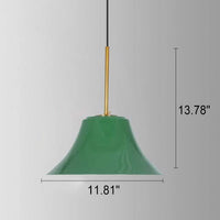 VERDANTHALO – Green Dome Pendant Light for Ambient Elegance