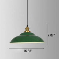 VERDANTHALO – Green Dome Pendant Light for Ambient Elegance