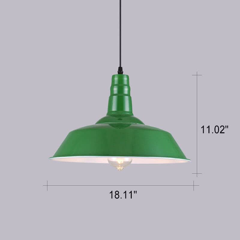 VERDANTHALO – Green Dome Pendant Light for Ambient Elegance
