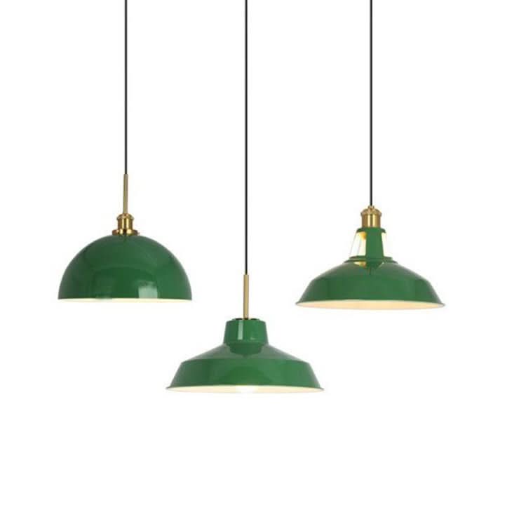 VERDANTHALO – Green Dome Pendant Light for Ambient Elegance