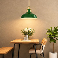 VERDANTHALO – Green Dome Pendant Light for Ambient Elegance