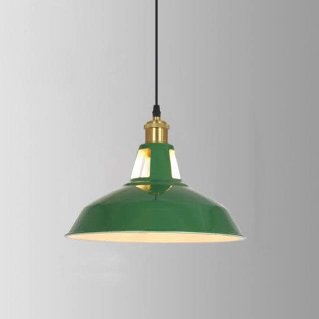 VERDANTHALO – Green Dome Pendant Light for Ambient Elegance