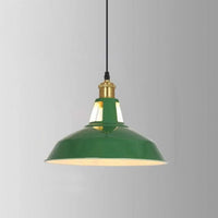 VERDANTHALO – Green Dome Pendant Light for Ambient Elegance