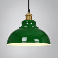 VERDANTHALO – Green Dome Pendant Light for Ambient Elegance