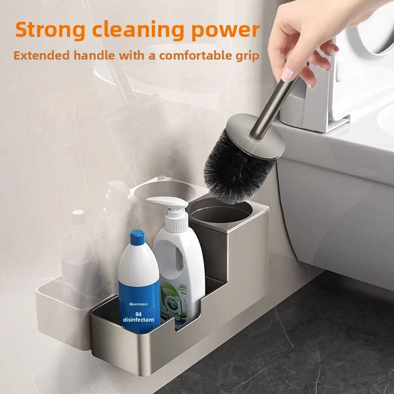 Innovative Toilet Brush Set with Holder - Hygienic Storage & Easy Access 2