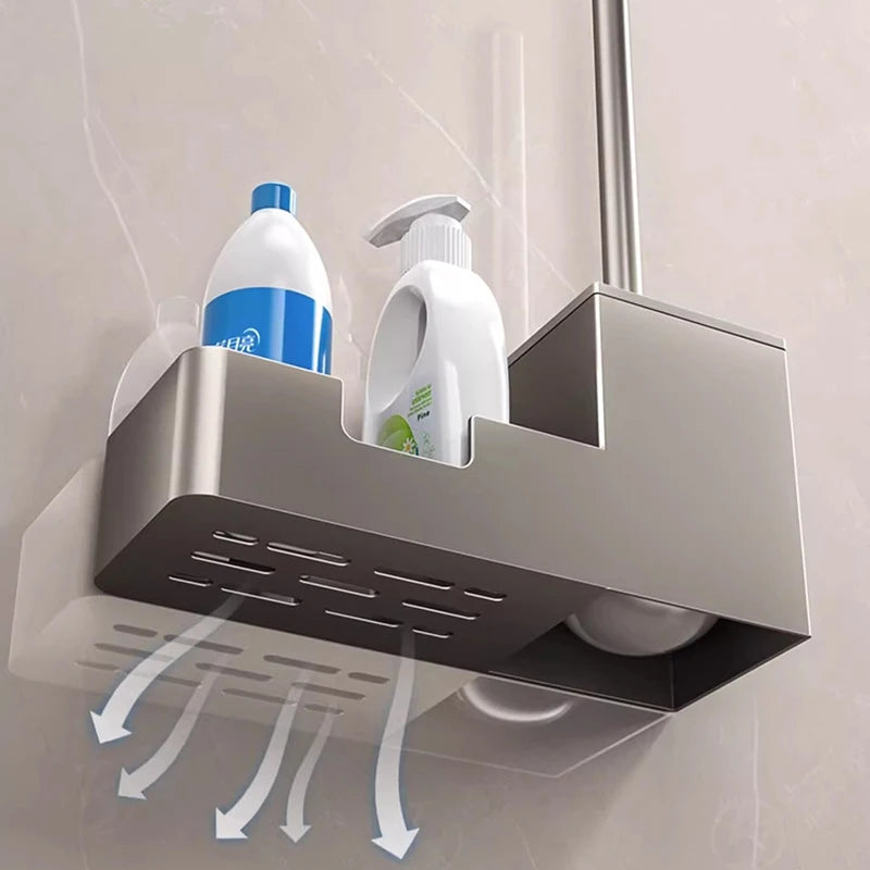 Innovative Toilet Brush Set with Holder - Hygienic Storage & Easy Access 4