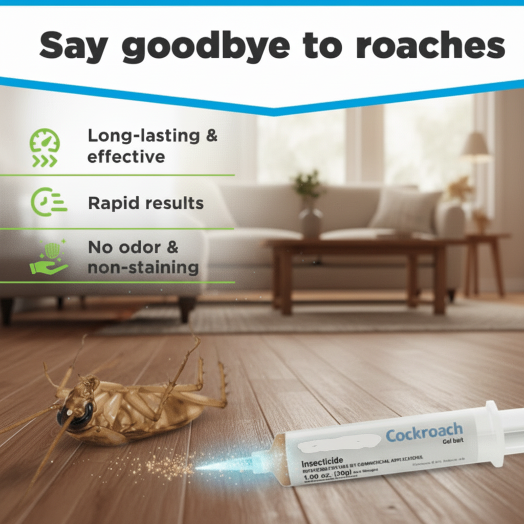 InsectBan - Roach Gel Bait for Indoor & Outdoor Pest Control, Long-Lasting Cockroach Elimination 4