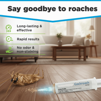 InsectBan - Roach Gel Bait for Indoor & Outdoor Pest Control, Long-Lasting Cockroach Elimination 4
