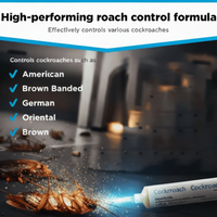 InsectBan - Roach Gel Bait for Indoor & Outdoor Pest Control, Long-Lasting Cockroach Elimination 5