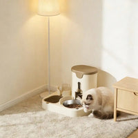 Integrated 2-in-1 Pet Bowl for Dogs and Cats - Food and Water Dish Combo 4
