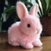 Interactive Plush Bunny Toy - Realistic Movements & Sounds, Perfect Stuffed Animal for Kids 0