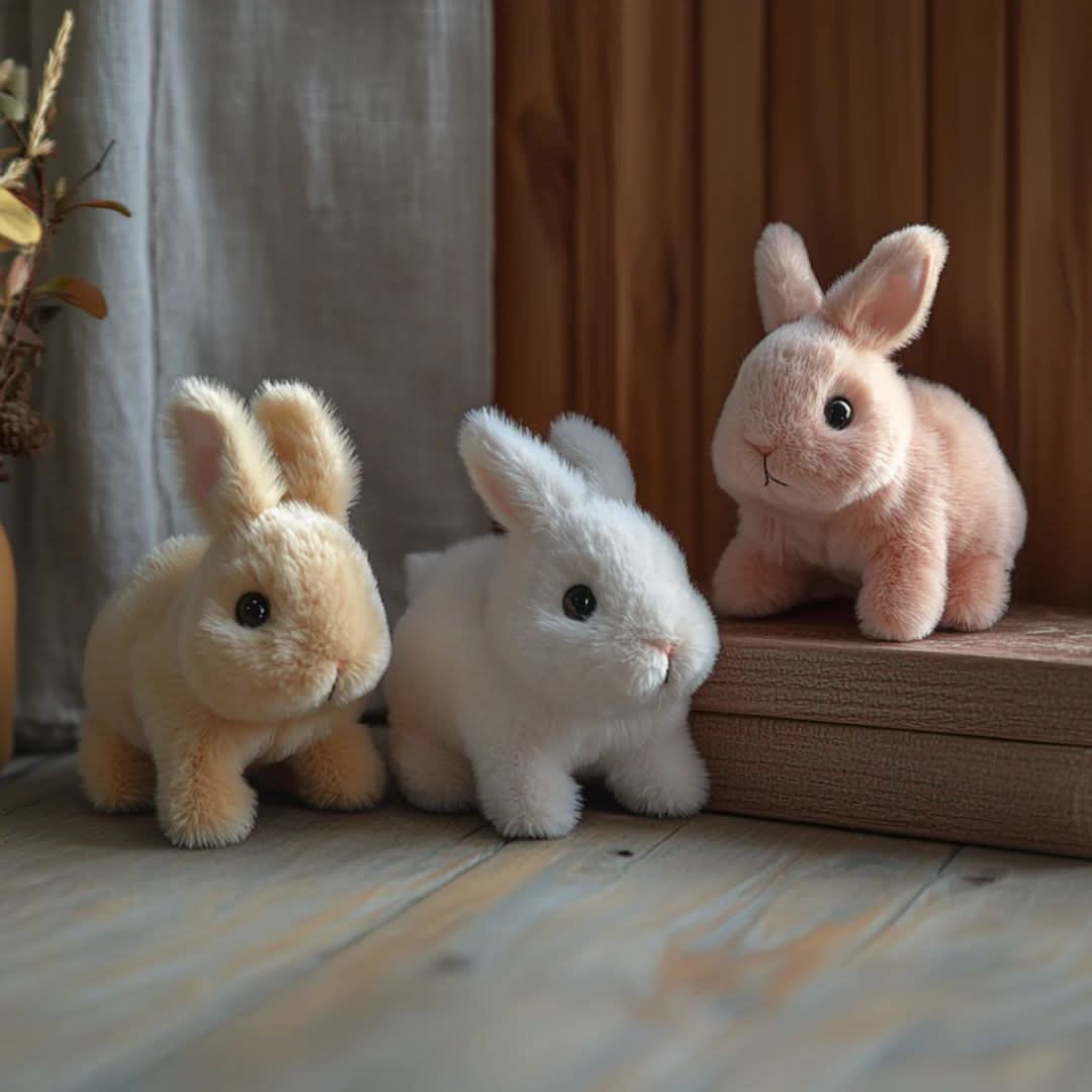 Interactive Plush Bunny Toy - Realistic Movements & Sounds, Perfect Stuffed Animal for Kids 5