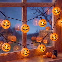 HAUNTELLE – Halloween Pumpkin String Lights for Cozy Seasonal Lighting