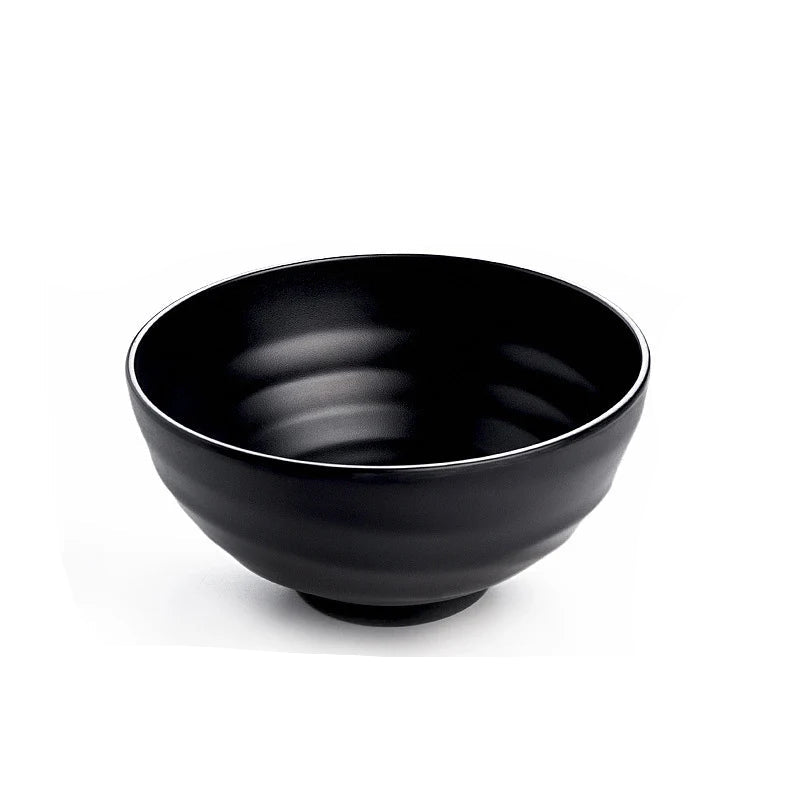 Japanese Ramen Bowl - Durable Plastic Noodle Bowl for Soup & Salads 13