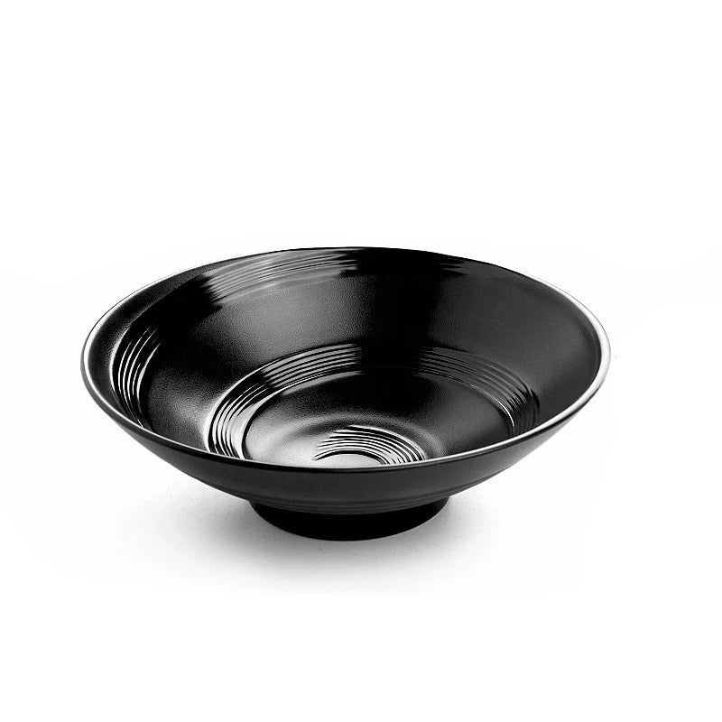 Japanese Ramen Bowl - Durable Plastic Noodle Bowl for Soup & Salads 14